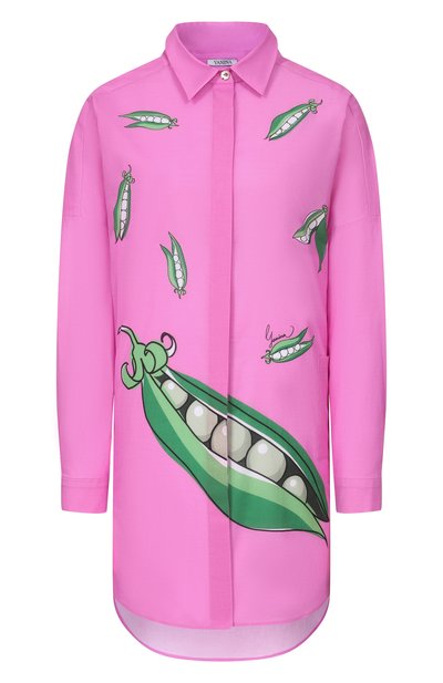 Pink shirt with peas print