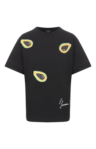 Black T-shirt with 