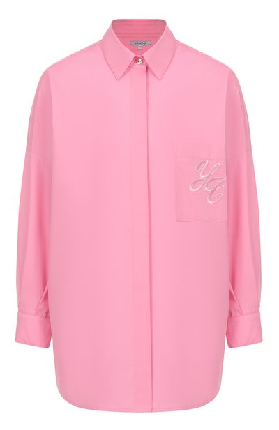 Pink shirt with voluminous sleeves