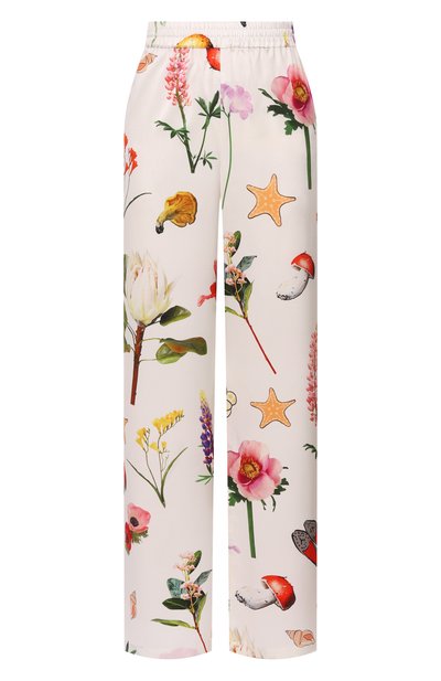white silk trousers