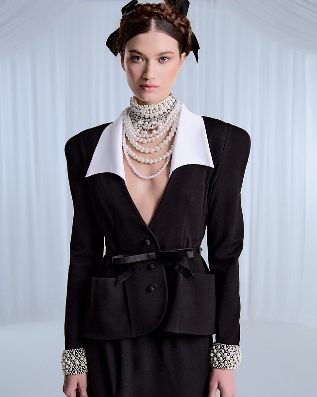 Black jersey jacket