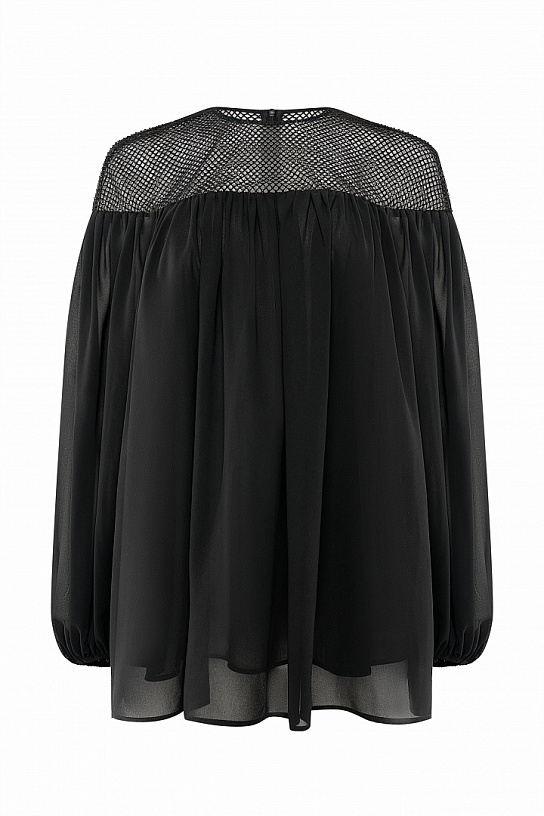 Blouse is black