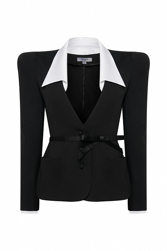 Black jersey jacket