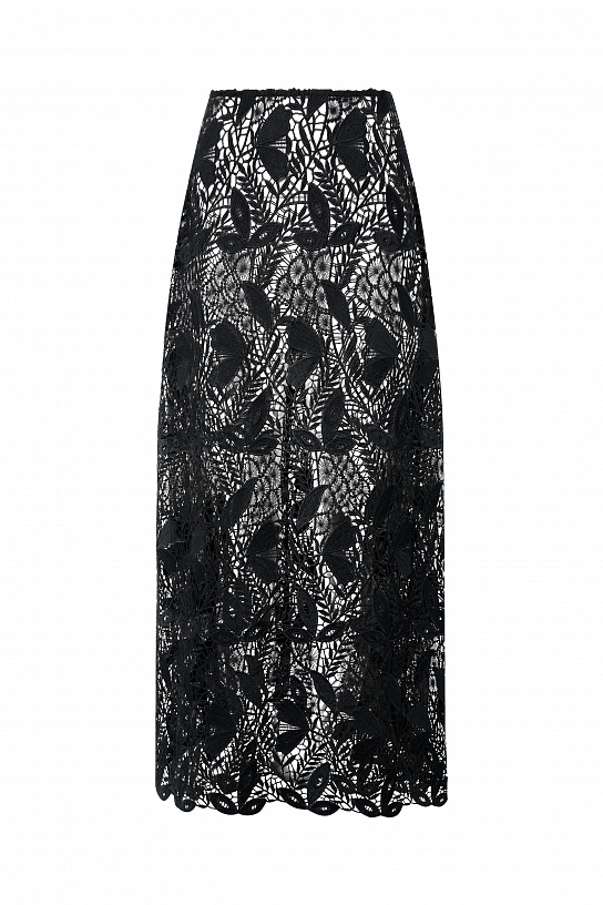Black lace skirt