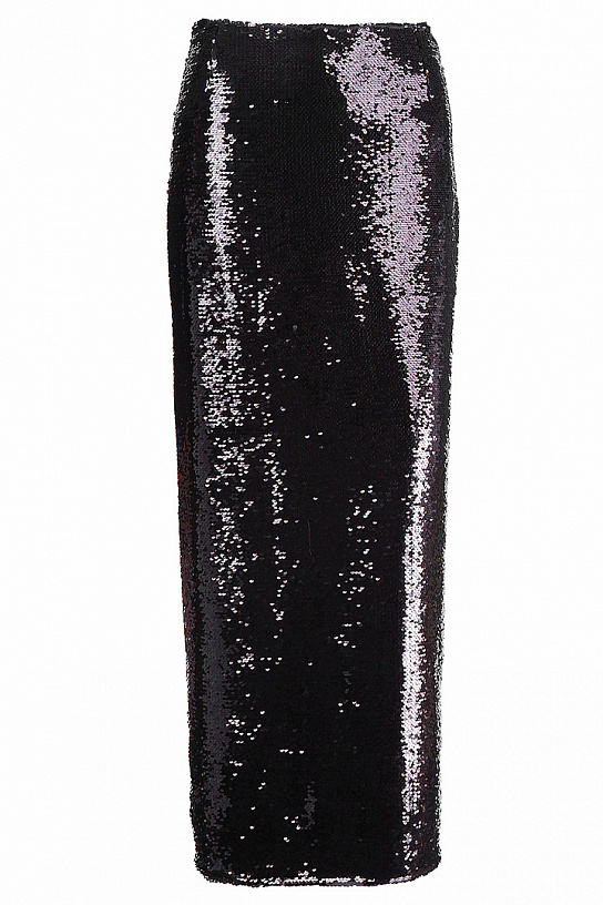 Women's black sequin skirt