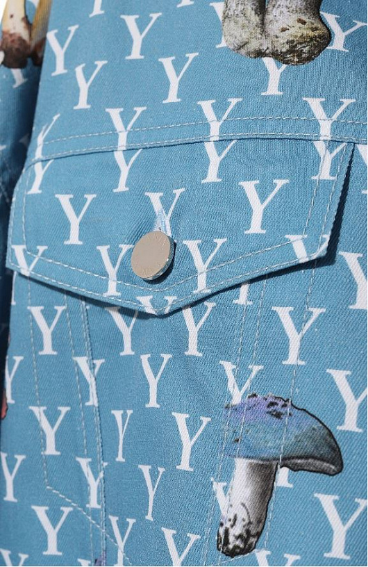 Blue denim jacket with author's print