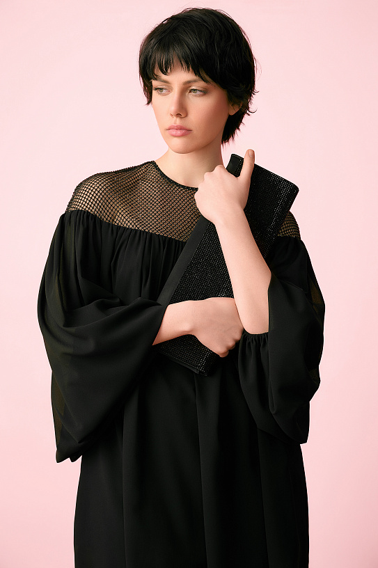 Blouse is black