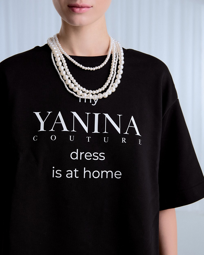 Black futer sweatshirt with short sleeves