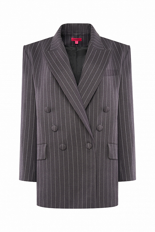 Grey striped jacket